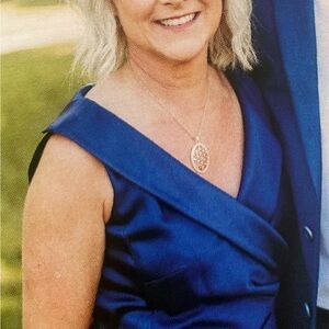 Tahari ASL Royal Blue Sleeveless Dress